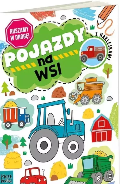 Kolorowanka a4 ruszamy w drogę - pojazdy na wsi - tantis.pl