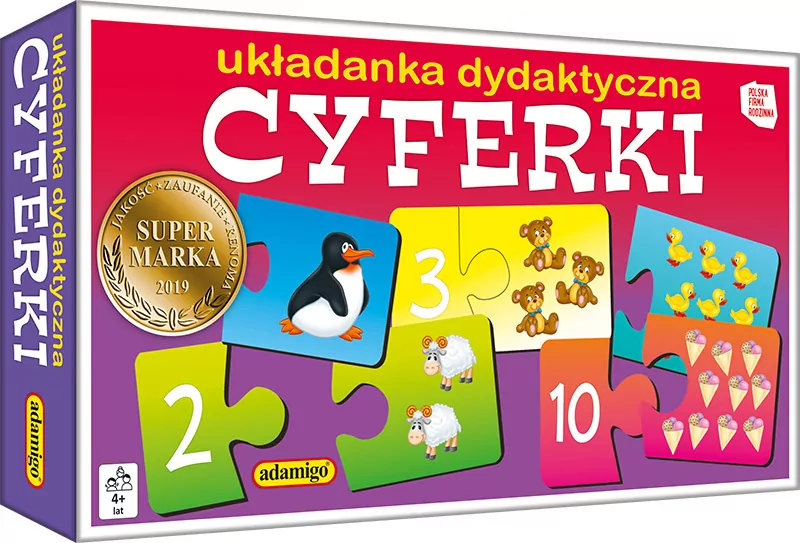 Cyferki. Układanka dydaktyczna - tantis.pl