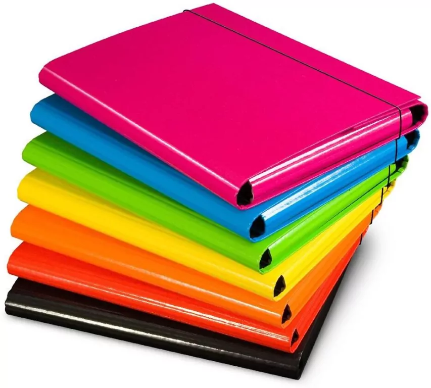 Vaupe. Teczka  gumką A4, 339/16, Pomarańczowy - tantis.pl