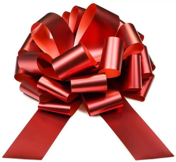 Kokarda dekoracyjna DIY czerwony 40cm - tantis.pl