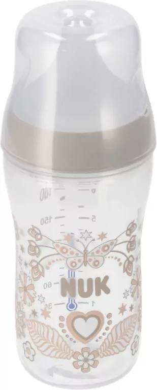 NUK. Perfect Match. Butelka 260ml. 3 miesiące. Roślinność - tantis.pl
