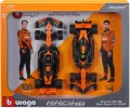 Bburago Model 1:24 McLaren MCL38 Norris Piastri zestaw bolidów F1 18-28051 - tantis.pl