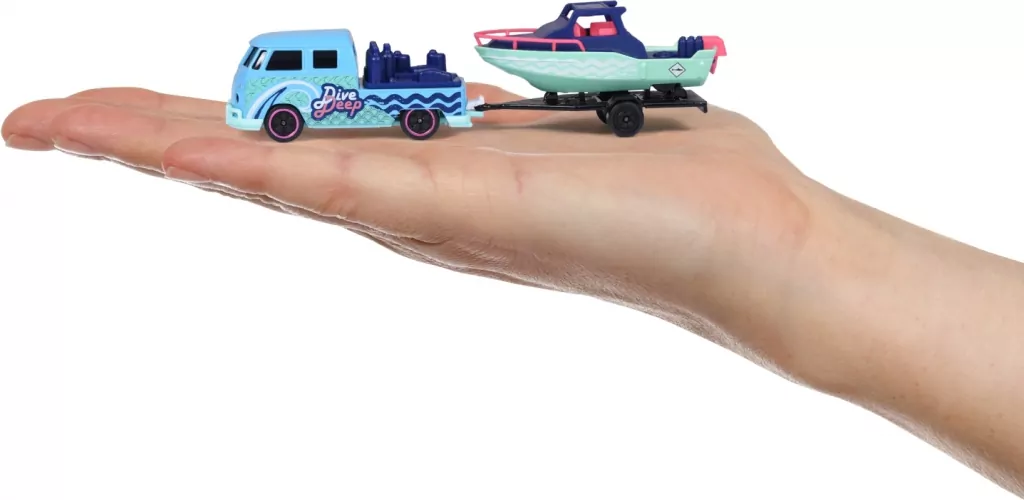 Majorette Volkswagen z przyczepą mix - tantis.pl