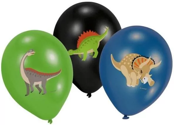 Balony lateksowe Wesołe Dinozaury 28cm - tantis.pl