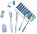 Zestaw szkolno biurowy pastel blue 9el - tantis.pl