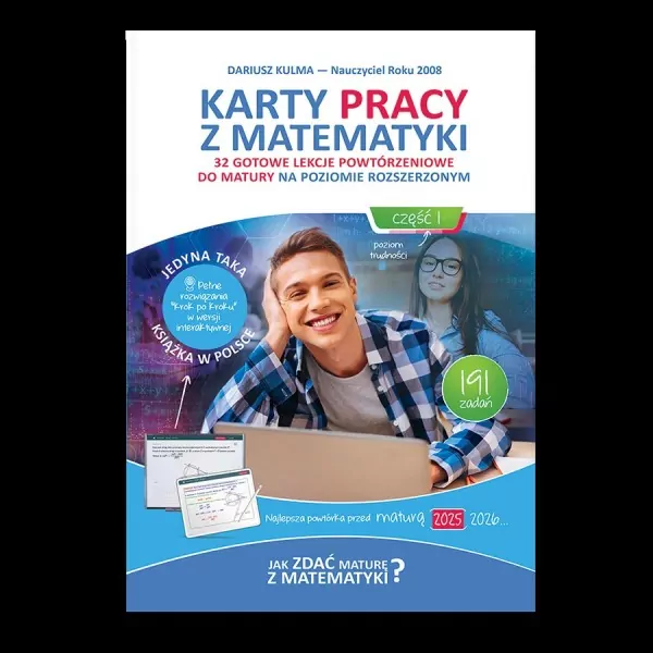 Karty pracy z matematyki. 32 gotowe lekcje powtórzeniowe do matury na poziomie rozszerzonym. Część 1 - tantis.pl