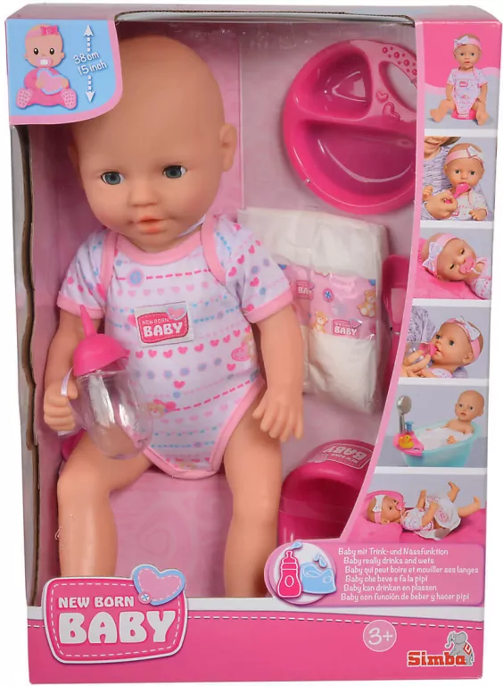 Lalka z akcesoriami New Born Baby - tantis.pl