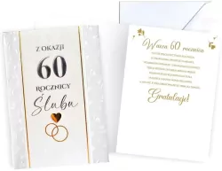 Karnet Rocznica ślubu 60