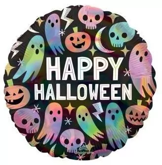 Balon foliowy Pastel Halloween Holographic 43cm - tantis.pl