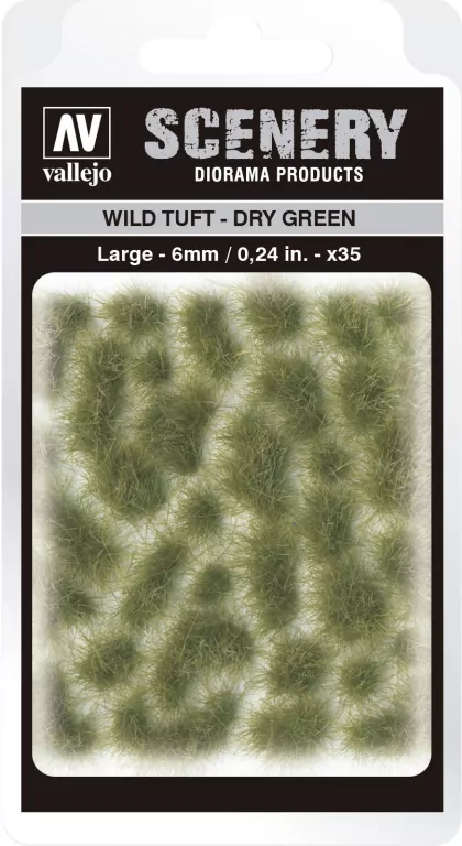 Vallejo: SC415 - Scenery - Wild Tuft - Dry Green (6 mm x 35) - tantis.pl