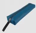 Piórnik Jamnik. Ekoskóra Denim Blue - tantis.pl