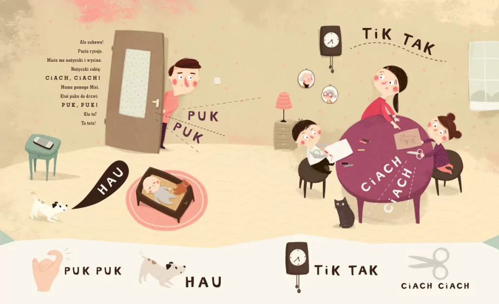 Pucio uczy się mówić. Zabawy dźwiękonaśladowcze - tantis.pl