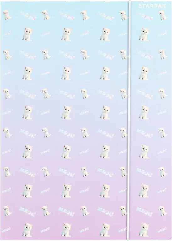 TECZKA Z GUMKA PAP A4 CUTE KITTY MIX2 STK 10/100 - tantis.pl