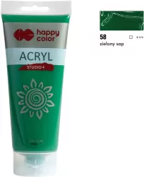 Farba akrylowa Studio 200 ml zielony sap Happy Color