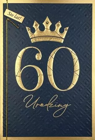 Karnet B6 Urodziny 60 - tantis.pl