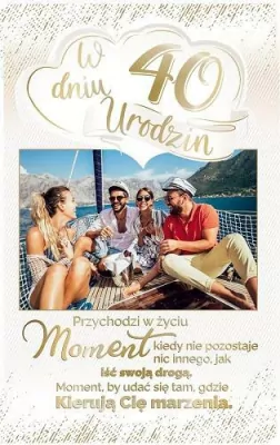 Kartka okolicznościowa Urodziny 40