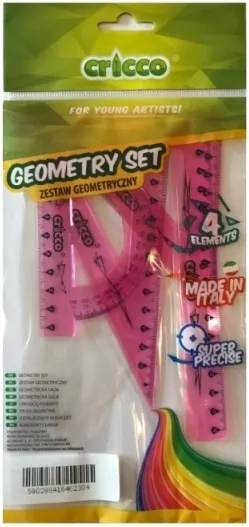 Zestaw geometryczny. 4 elementy - tantis.pl