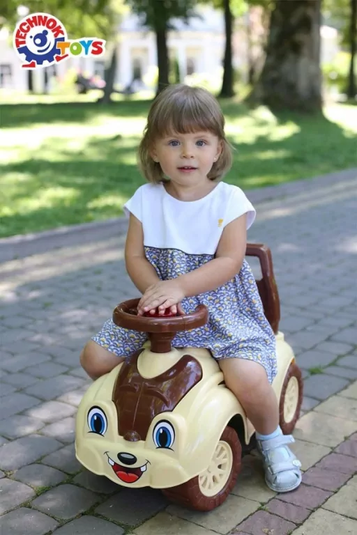 Jeździk beżowo-brązowy - tantis.pl