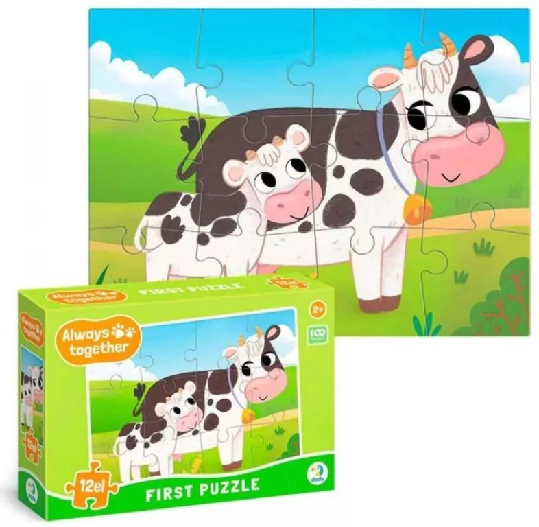 Puzzle 12 Zawsze razem. Krówki - tantis.pl