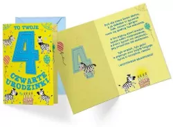 Karnet B6 PR-286 Urodziny 4