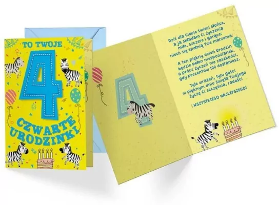 Karnet B6 PR-286 Urodziny 4