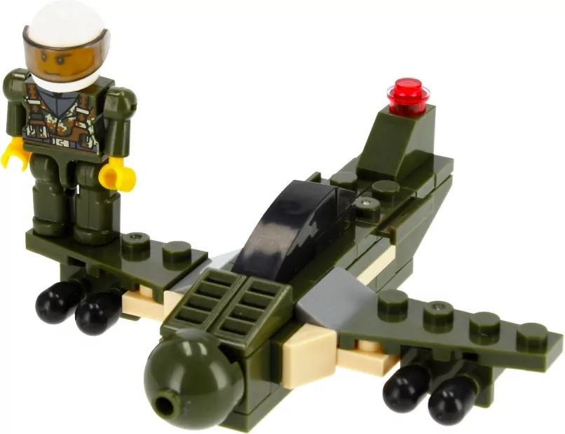 Klocki konstrukcyjne Alleblox Military Force 63-64 elementy, mix - tantis.pl