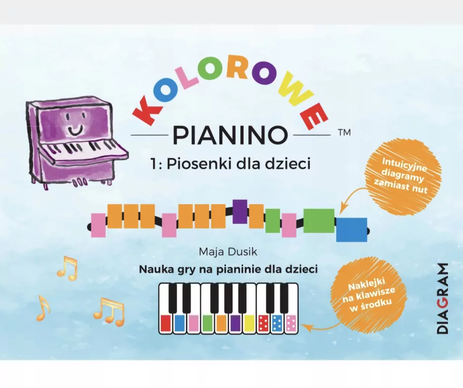 Kolorowe Pianino 1. Piosenki dla dzieci - tantis.pl
