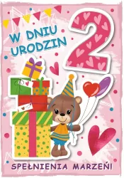 Karnet urodziny 2 B6 z kopertą