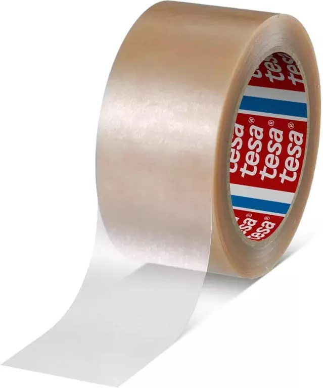 Taśma pakowa Tesa PCV do ciężkich kartonów transparentna 66mx50mm - tantis.pl