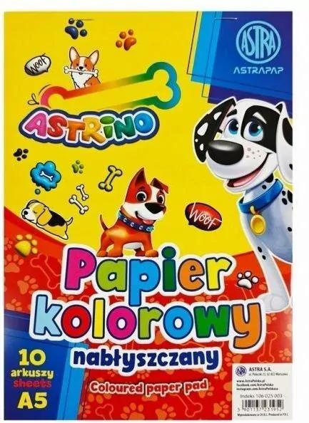Zeszyt papierów kolorowych nabłyszczanych - tantis.pl