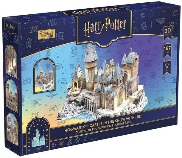 Puzzle 3D Harry Potter zamek Hogwart LED - tantis.pl