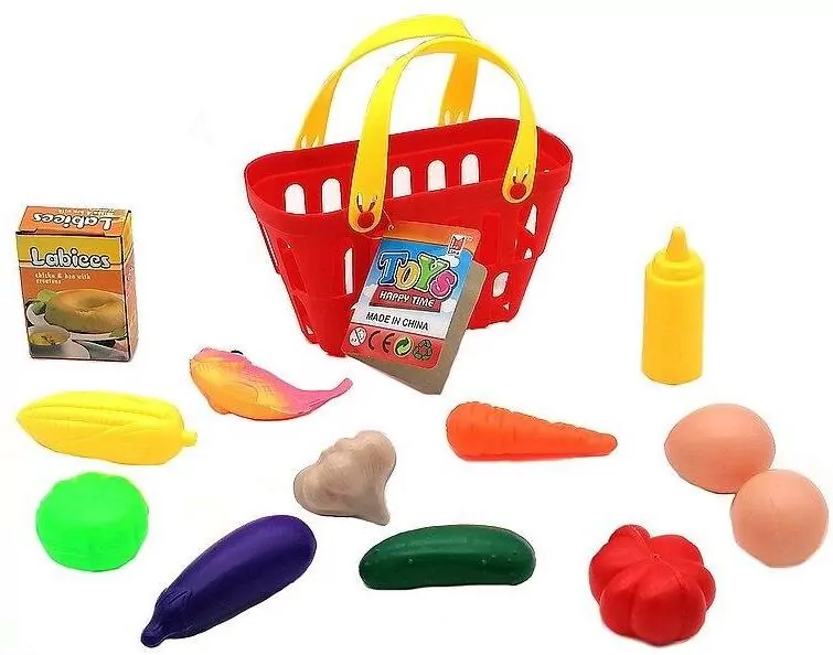 Zestaw owoców i warzyw w koszyku - tantis.pl