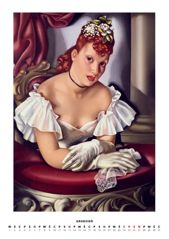 Kalendarz 2026 - Tamara Łempicka wzór 2 A3 - tantis.pl