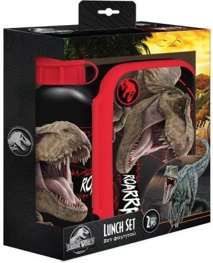 Lunchbox butelka 500ml + pudełko 800ml Jurassic - tantis.pl