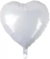 Balon foliowy serce białe 45cm - tantis.pl