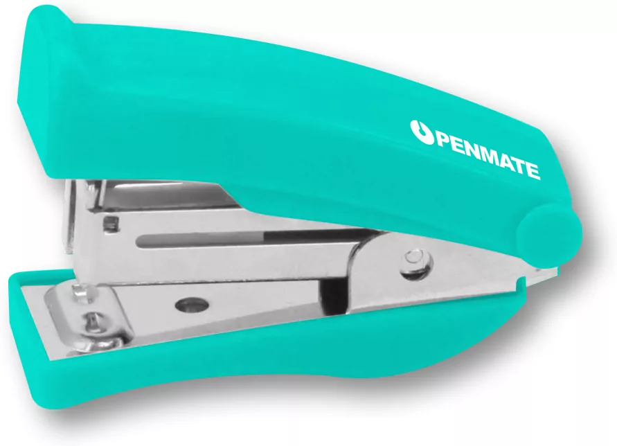 Zszywacz mini, zielononiebieski - tantis.pl