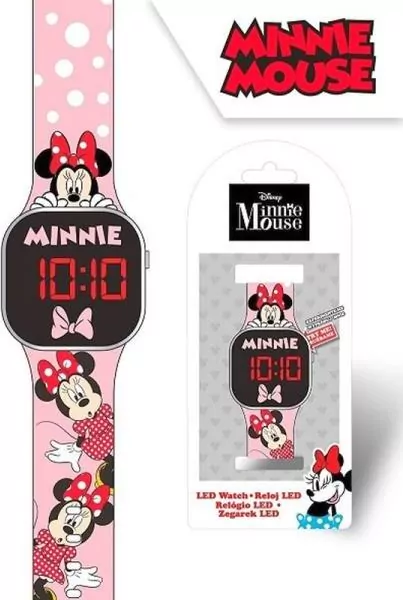 Zegarek LED z kalendarzem. Minnie - tantis.pl