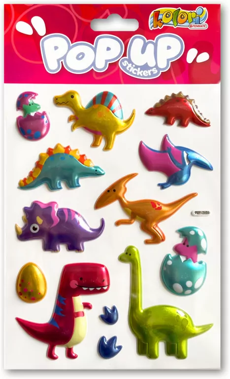 Naklejki metaliczne Happy Dinozaurs - tantis.pl