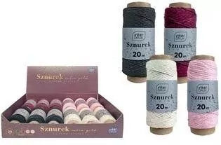 Sznurek na szpulce 20m Satin Gold (12szt) - tantis.pl