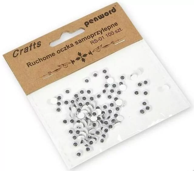 Ruchome oczka samoprzylepne 5mm - tantis.pl