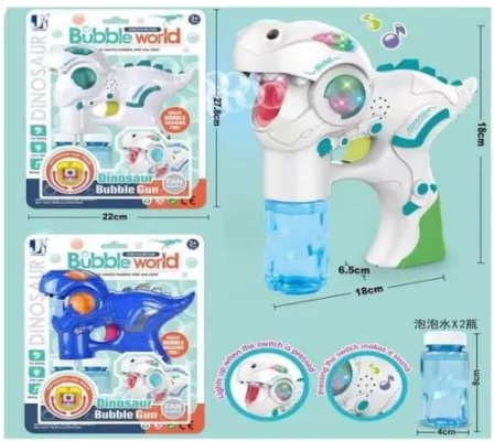 Pistolet na bańki dinozaur ze światłem i dźwiękiem Hipo mix cena za 1 szt