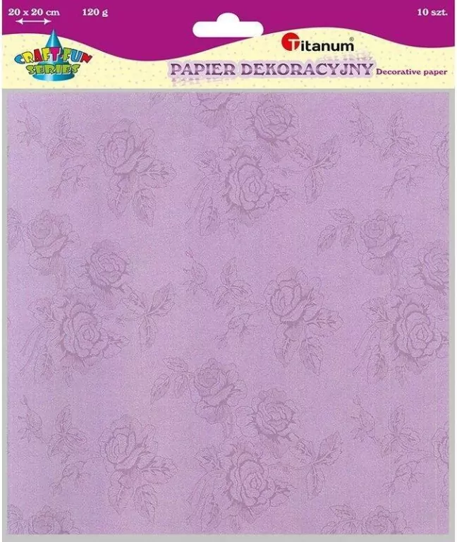 Papier dekoracyjny tłoczony róże mix 10szt - tantis.pl