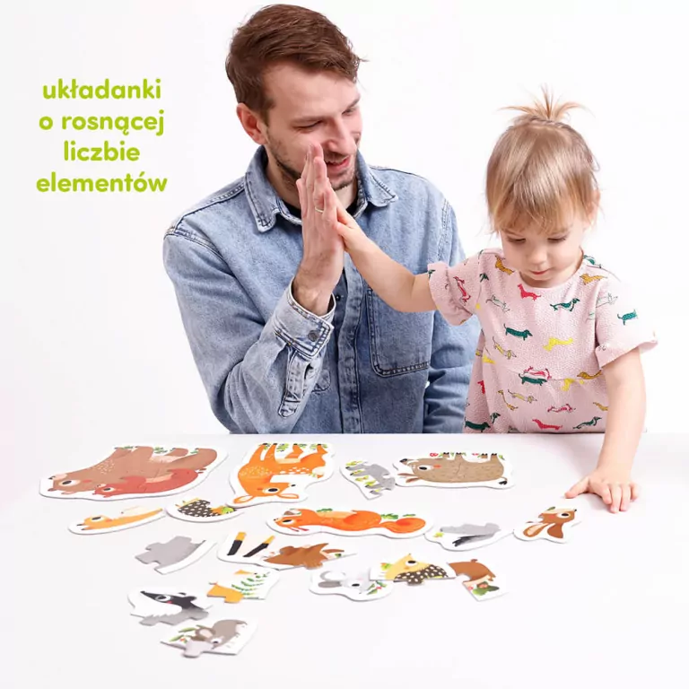 CzuCzu. Zwierzątka w lesie. Puzzle Progresywne. 2+ - tantis.pl