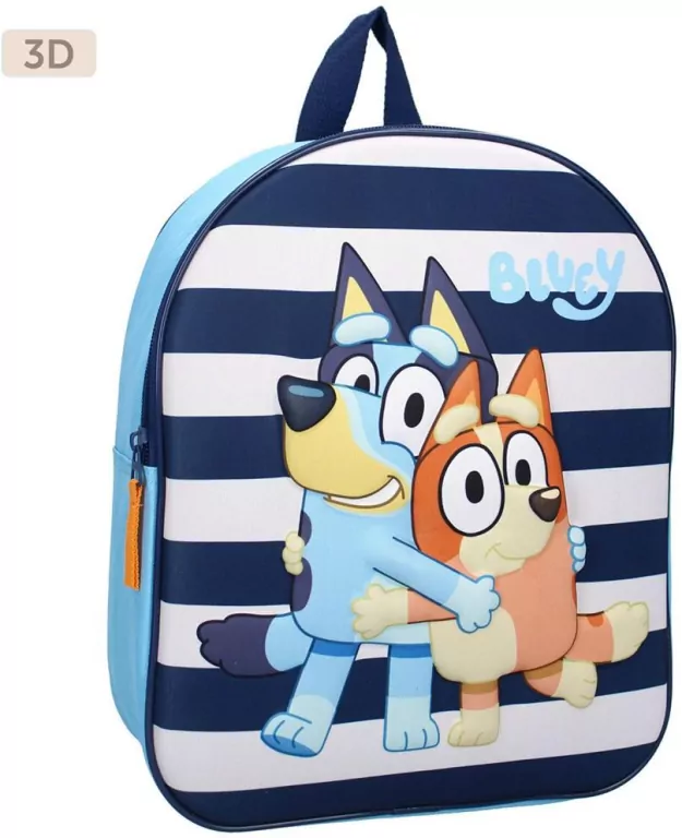 Plecak przedszkolny 3D Bluey blue - tantis.pl