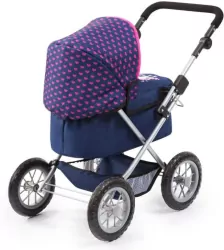 Bayer Wózek głęboki dla lalki Trendy granatowy