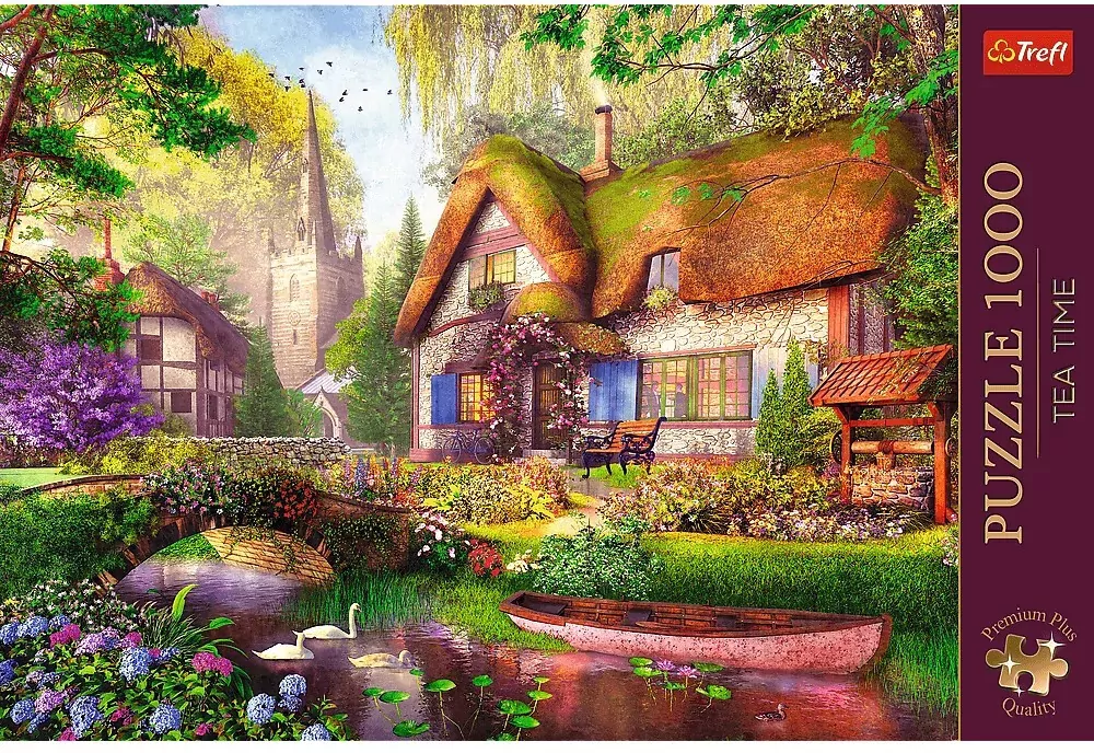 Puzzle 1000. Urocza chatka w lesie. 10804 - tantis.pl