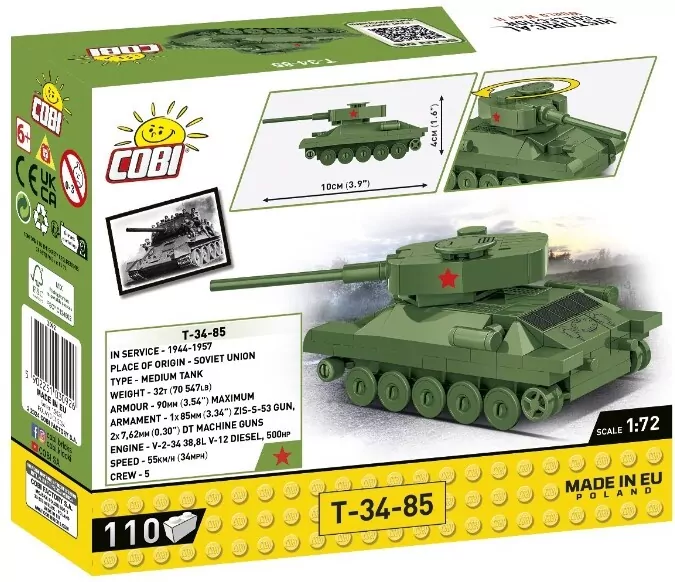 Cobi. HC WWII T-34-85 - tantis.pl