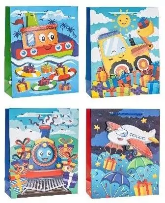 Torebka ozdobna Pojazdy 26x32x10cm mix ROZETTE - tantis.pl