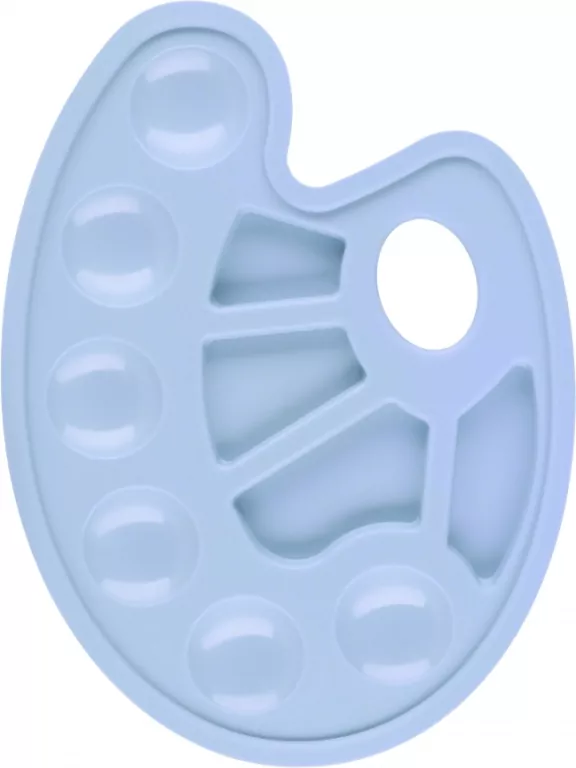 Plastikowa paleta do farb pastel niebieski - tantis.pl
