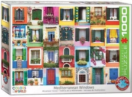 Puzzle 1000. Śródziemnomorskie okna 6000-5350 - tantis.pl